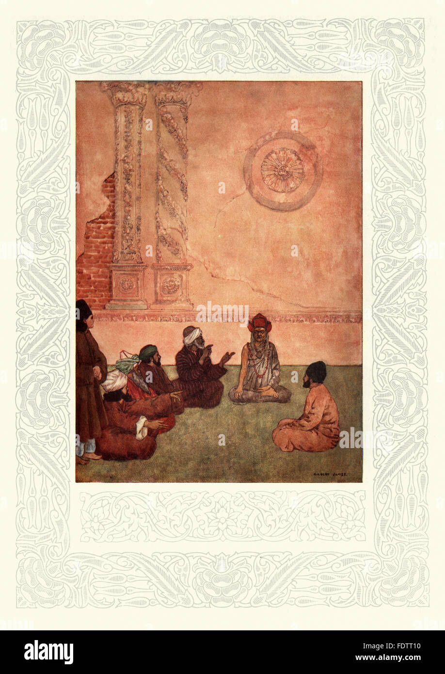 A scene from the Rubaiyat of Omar Khayyam Myself when young did eagerly frequent Doctor