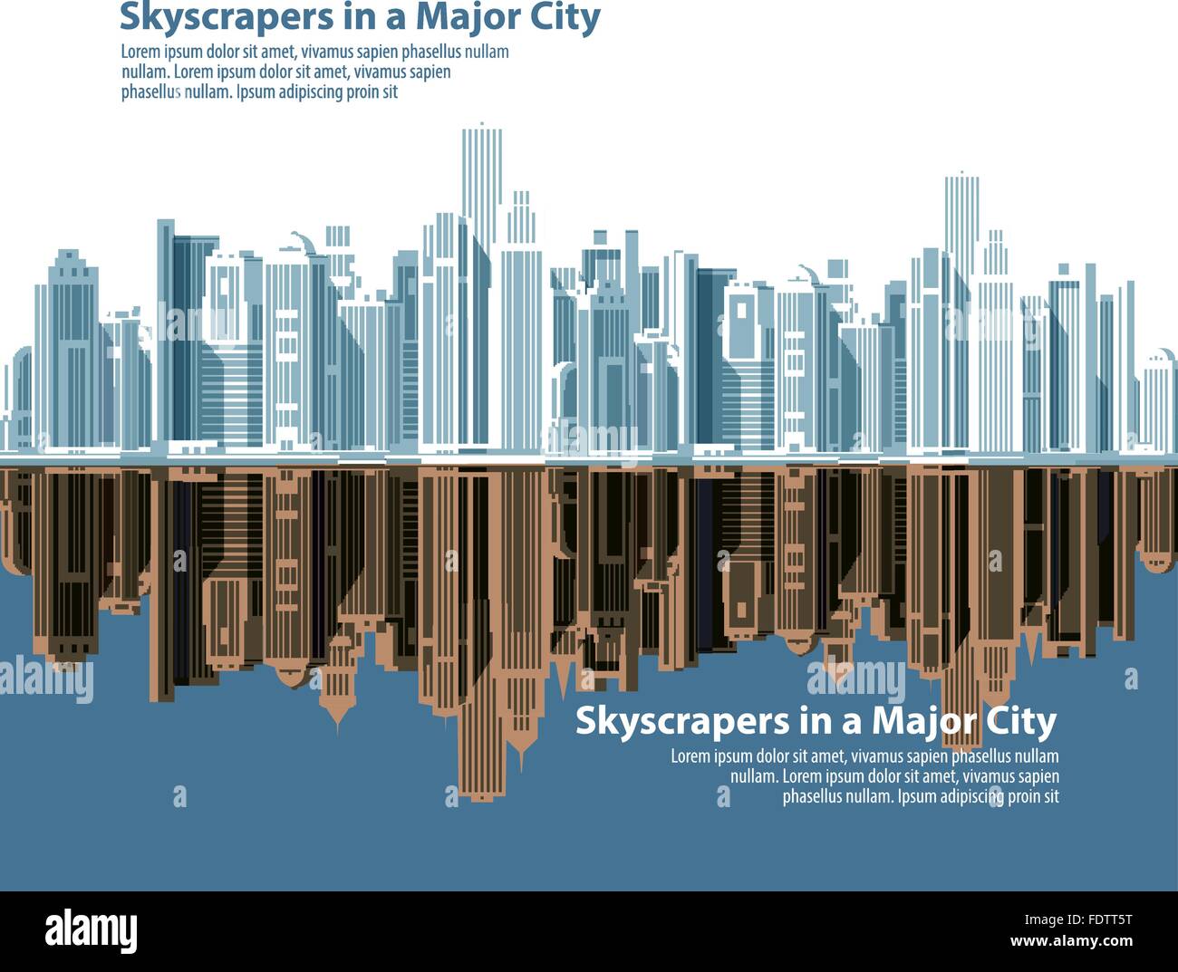 city skylines. vector illustration Stock Vector