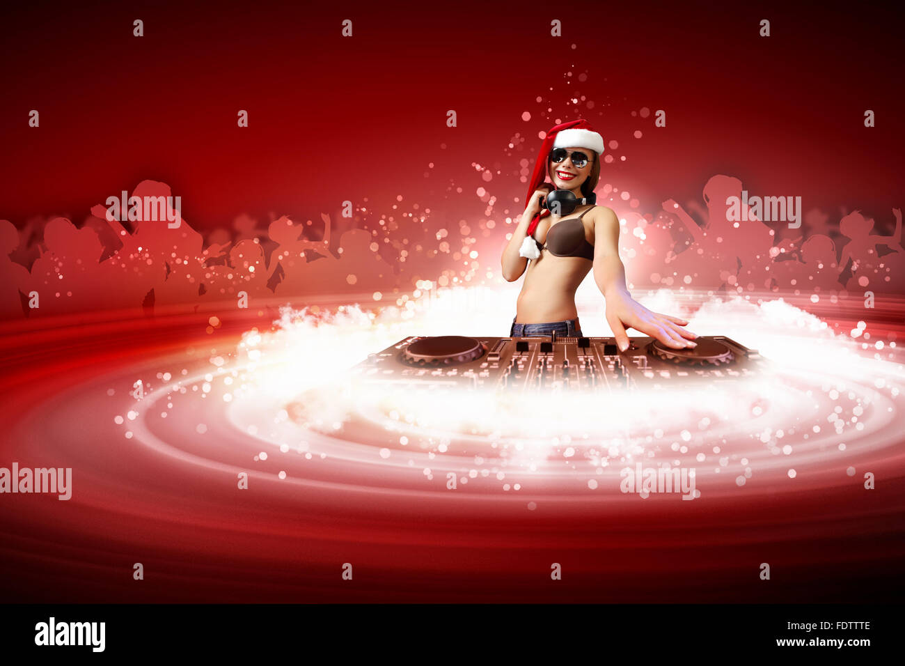 снегурочка диджей. новогодний диджей девушка. новогодний диджей девушка. диджей девушка зимой. снегурочка за диджейским пультом.