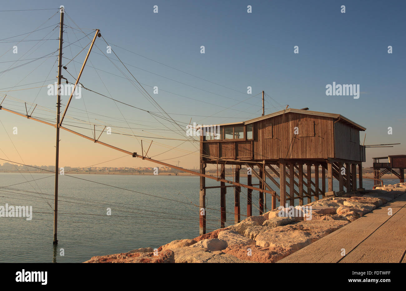 Casoni, fishing house Stock Photo