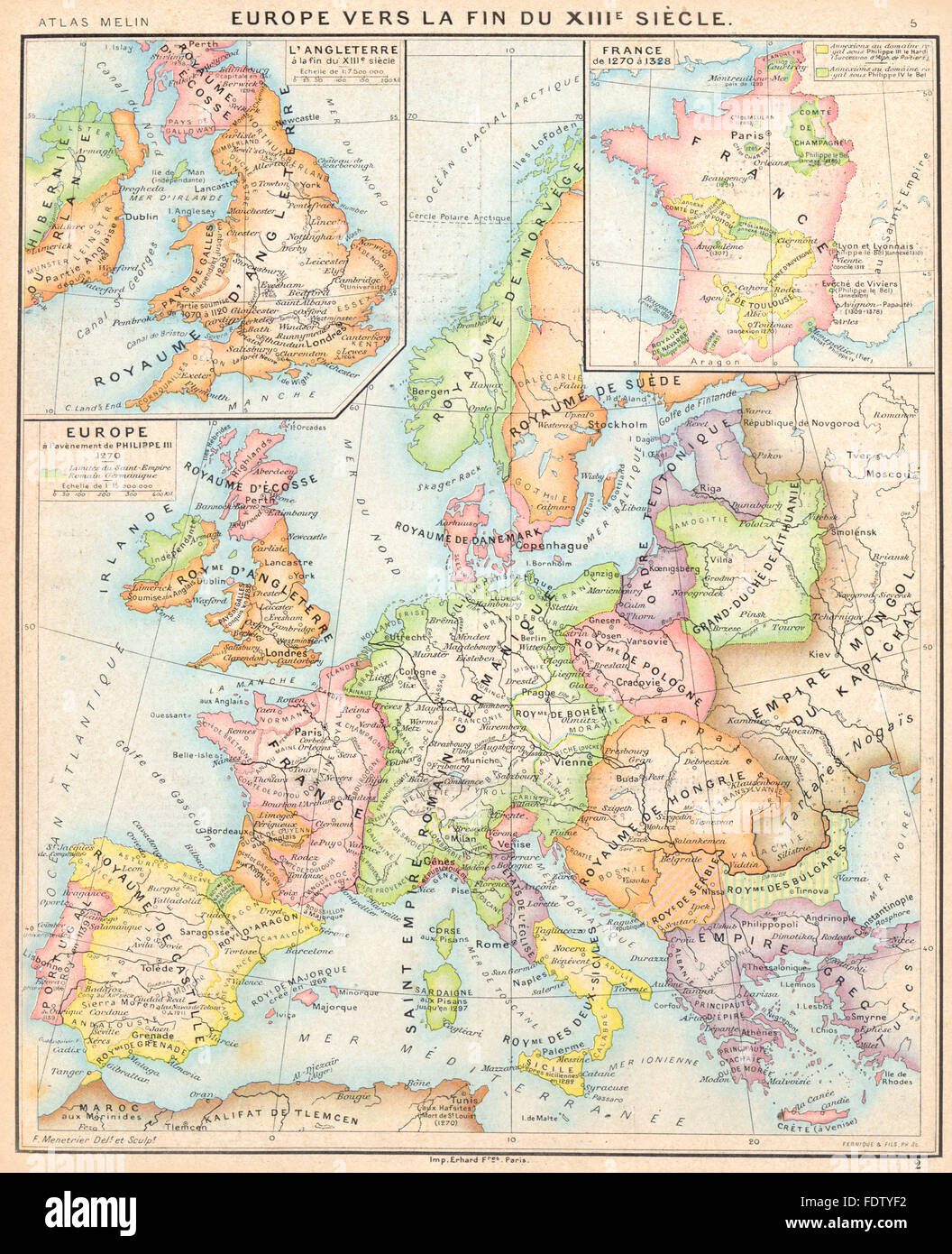 EUROPE: fin du 13C; Philippe III; Angeleterre; France de 1270- 1328 ...