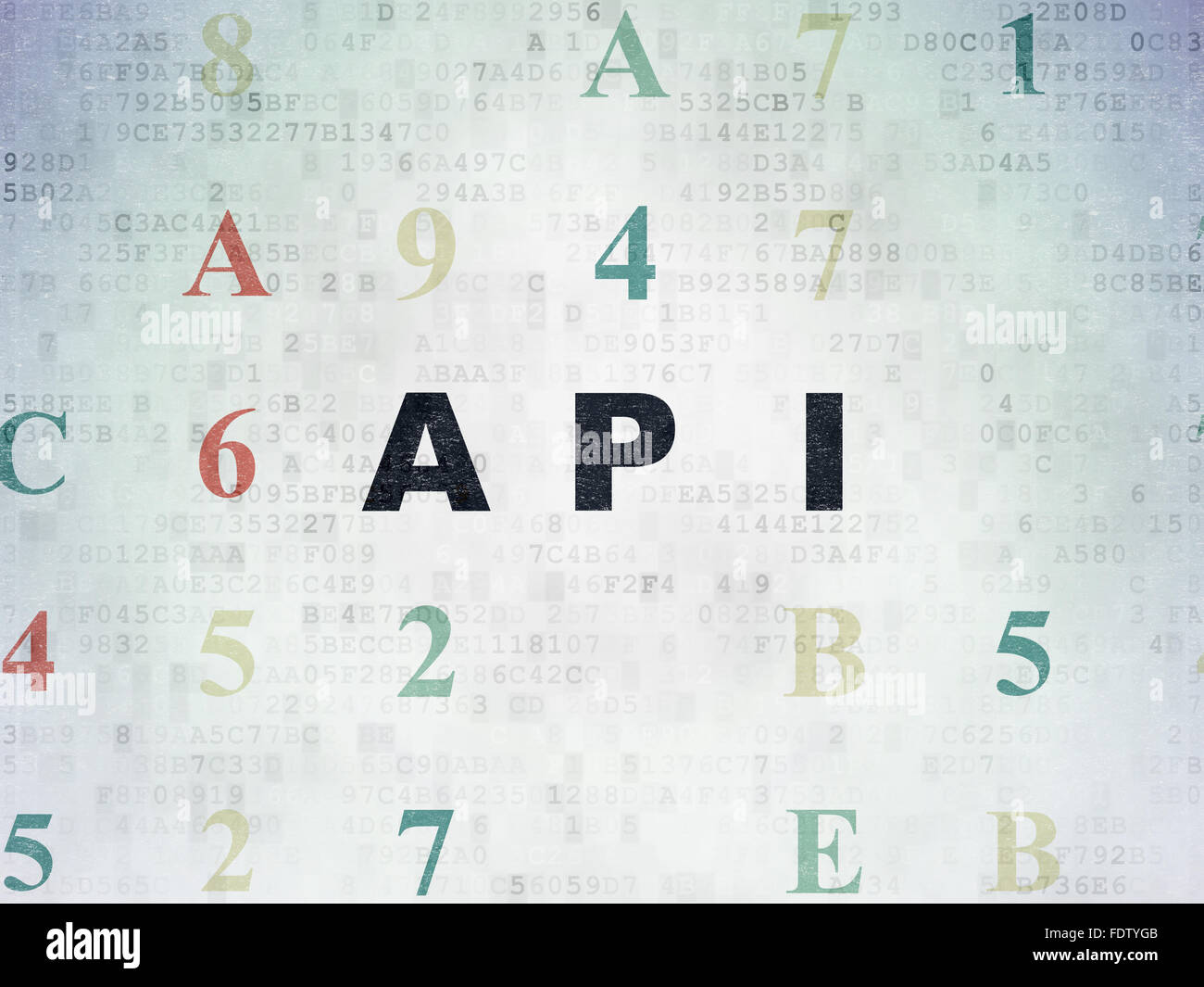 Database concept: Api on Digital Paper background Stock Photo - Alamy