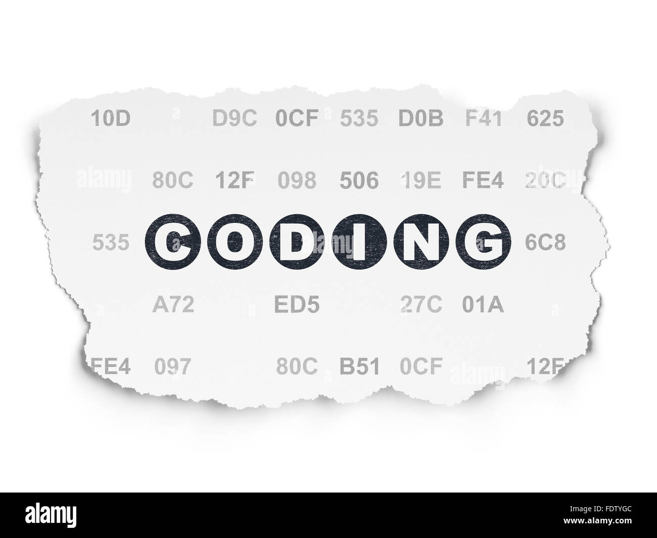 Programming concept: Coding on Torn Paper background Stock Photo - Alamy