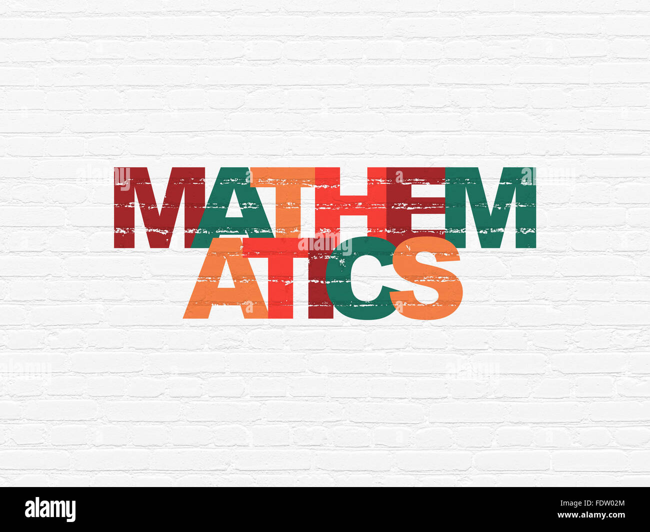 Education concept: Mathematics on wall background Stock Photo - Alamy