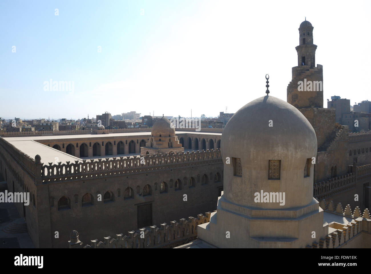 The Madrasa of Sarghatmish, Cairo, Egypt. A mosque and a school which lies just next to the Mosque of Ibn Tulun. Stock Photo