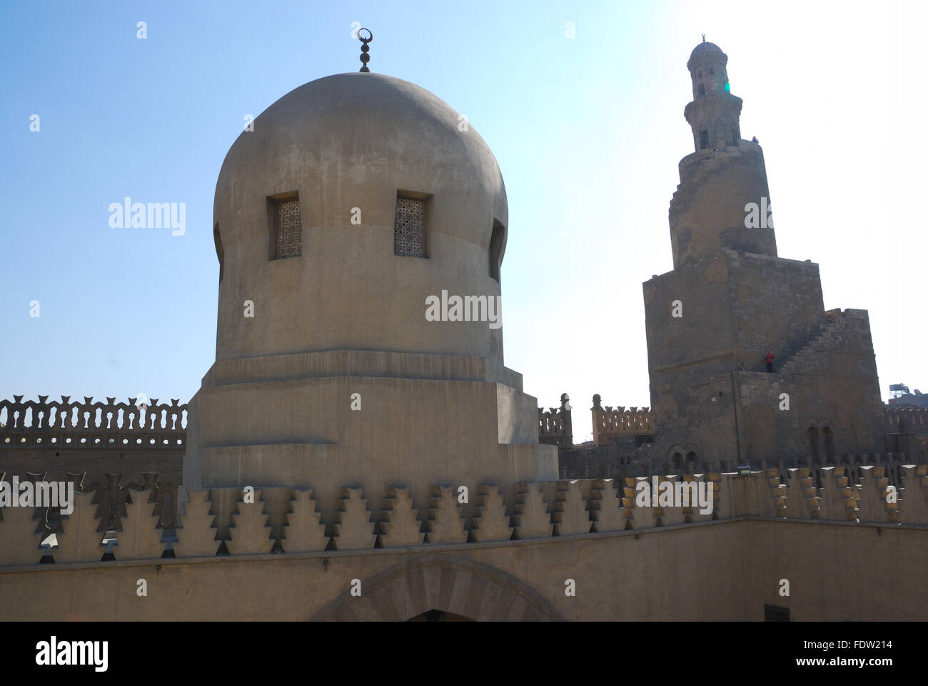 The Madrasa of Sarghatmish, Cairo, Egypt. A mosque and a school which lies just next to the Mosque of Ibn Tulun. Stock Photo