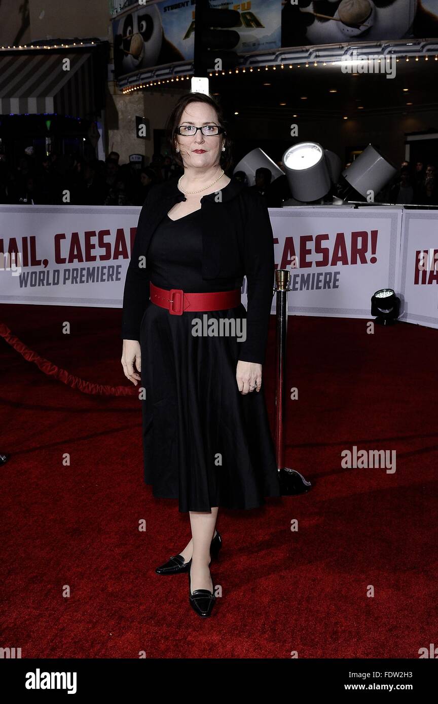 Los Angeles, CA, USA. 1st Feb, 2016. Jillian Armenante at arrivals for HAIL CAESAR! Premiere, Regency Westwood Village Theatre, Los Angeles, CA February 1, 2016. Credit:  Michael Germana/Everett Collection/Alamy Live News Stock Photo