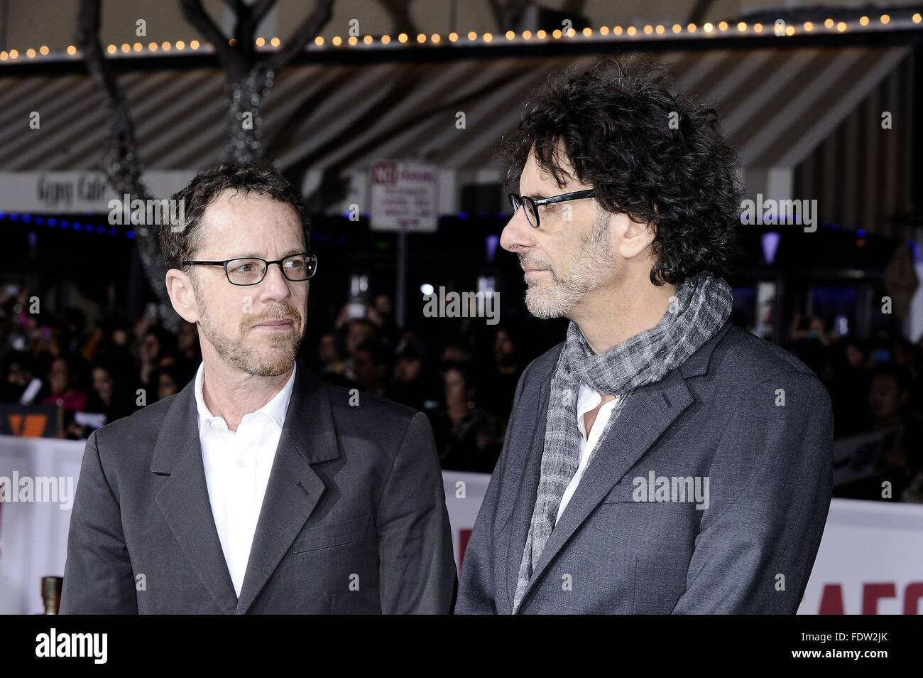 Los Angeles, CA, USA. 1st Feb, 2016. Ethan Coen, Joel Coen at arrivals