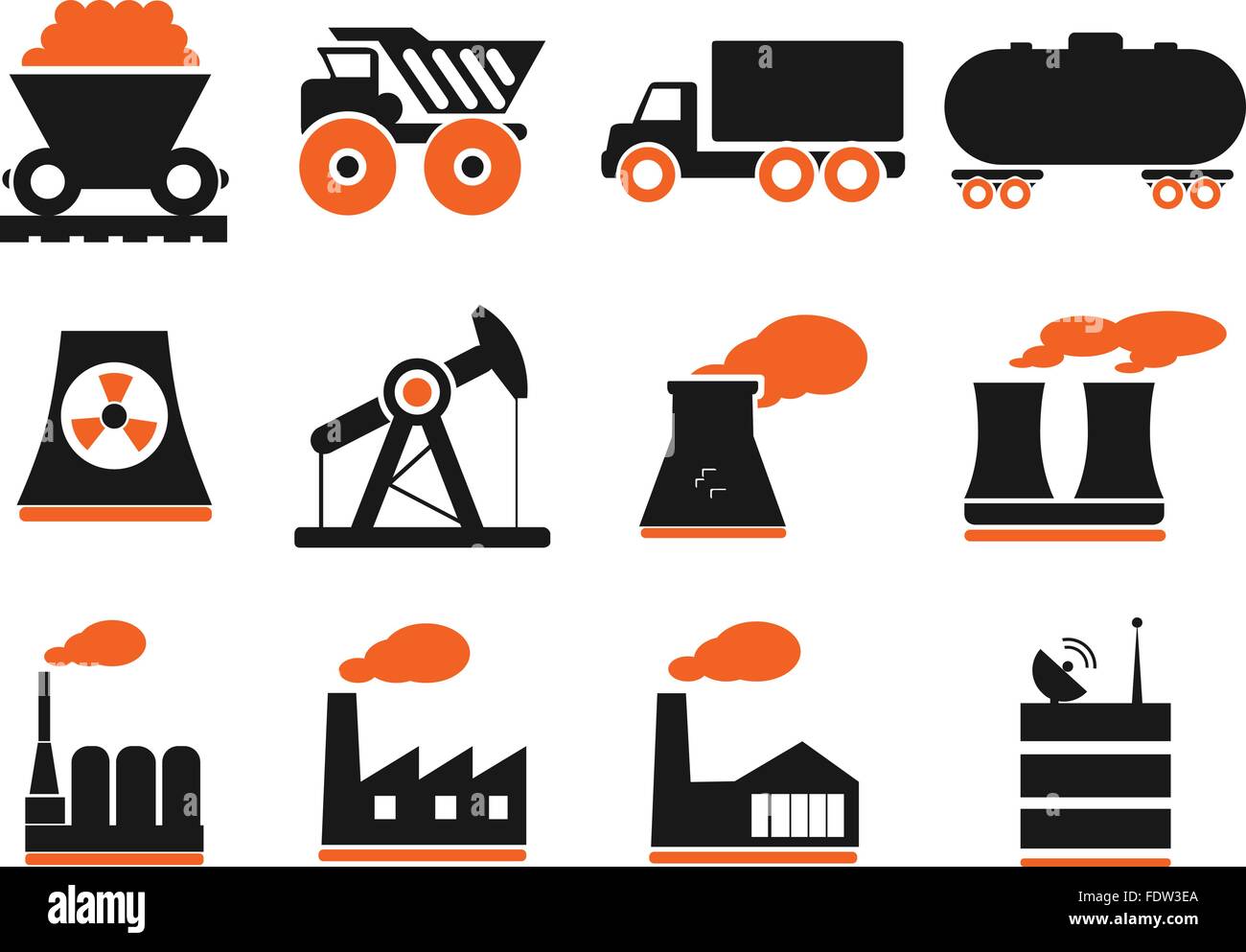 Industrial simply icons Stock Vector Image & Art - Alamy