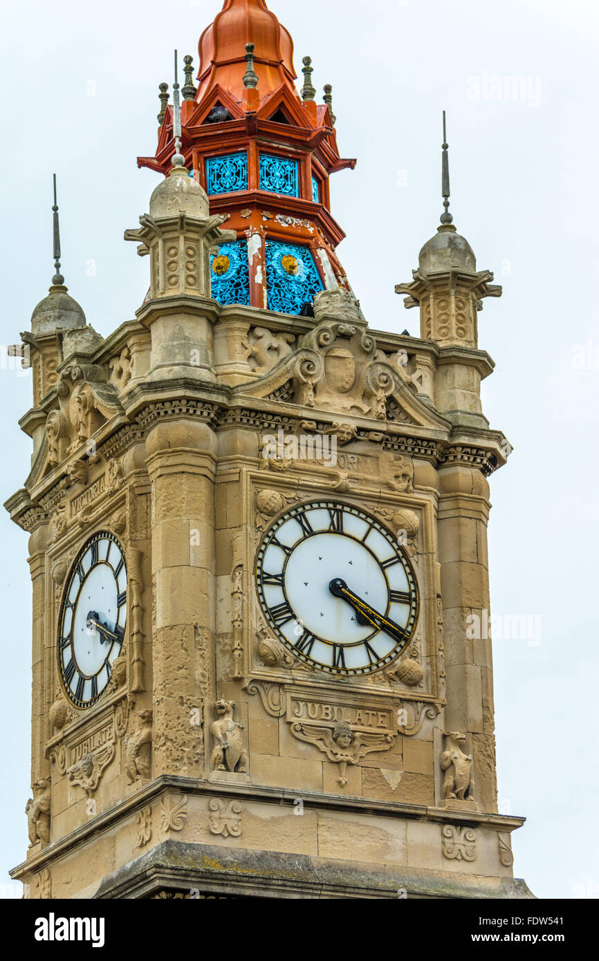 Victorian Clock Tower at Margate, Kent, South East England, UK Stock