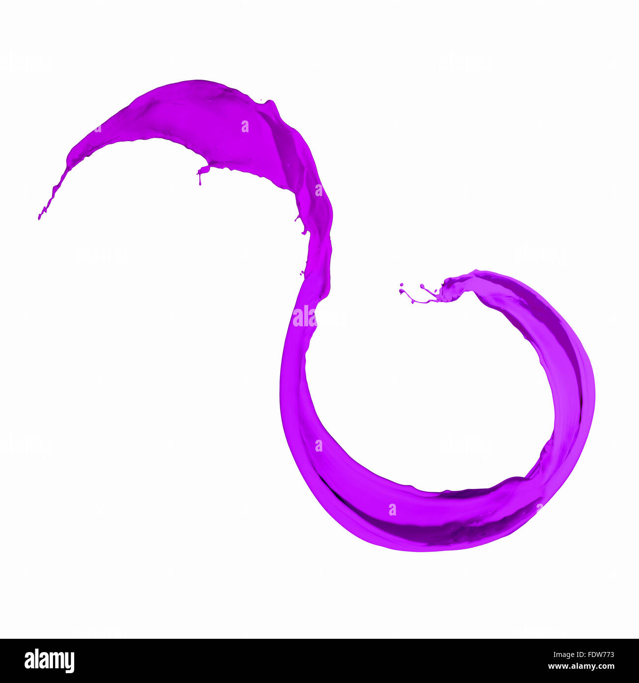 Bright purple colour paint splash on white background Stock Photo Alamy