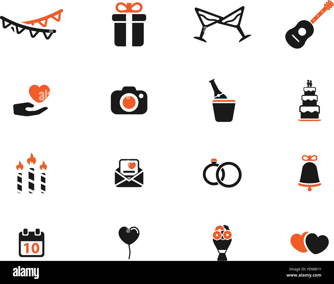 Wedding simply icons Stock Vector Image & Art - Alamy