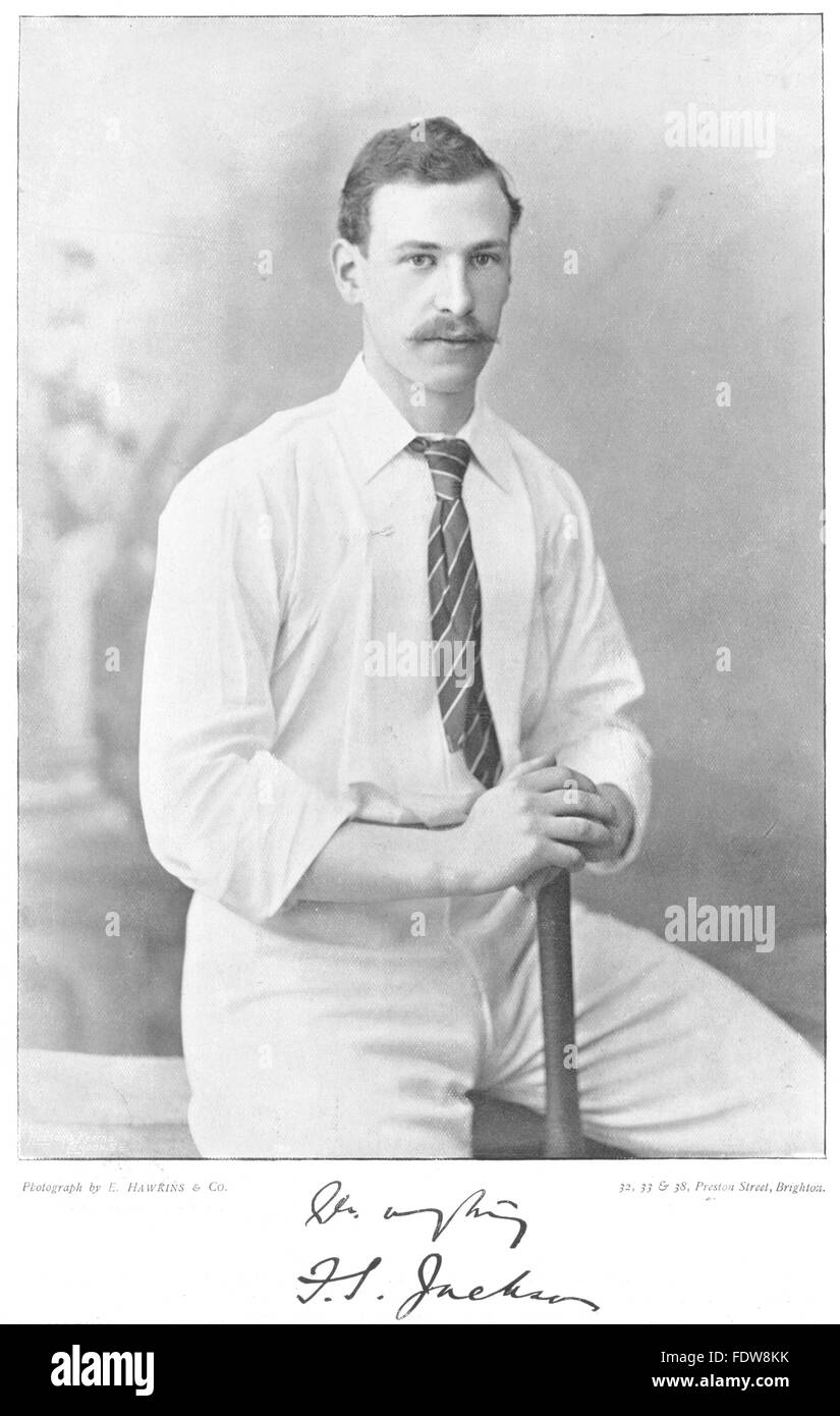 YORKS CRICKET:FS JACKSON-Harrow;Cambridge;Gentlemen;England All-rounder, 1896 Stock Photo