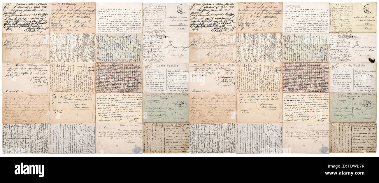 Old letter handwritten italian text hi-res stock photography and images ...