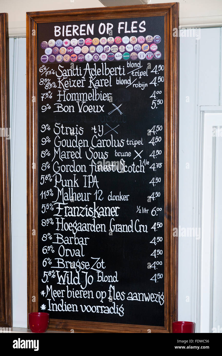 Beer list hires stock photography and images Alamy