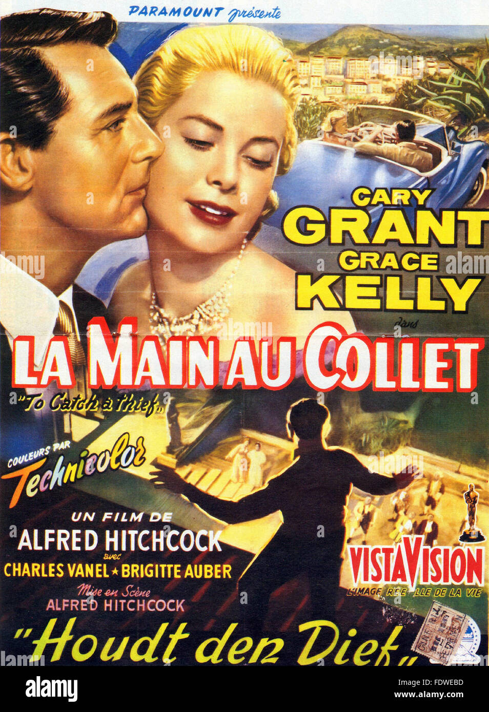 To Catch a Thief - French Movie Poster Stock Photo - Alamy