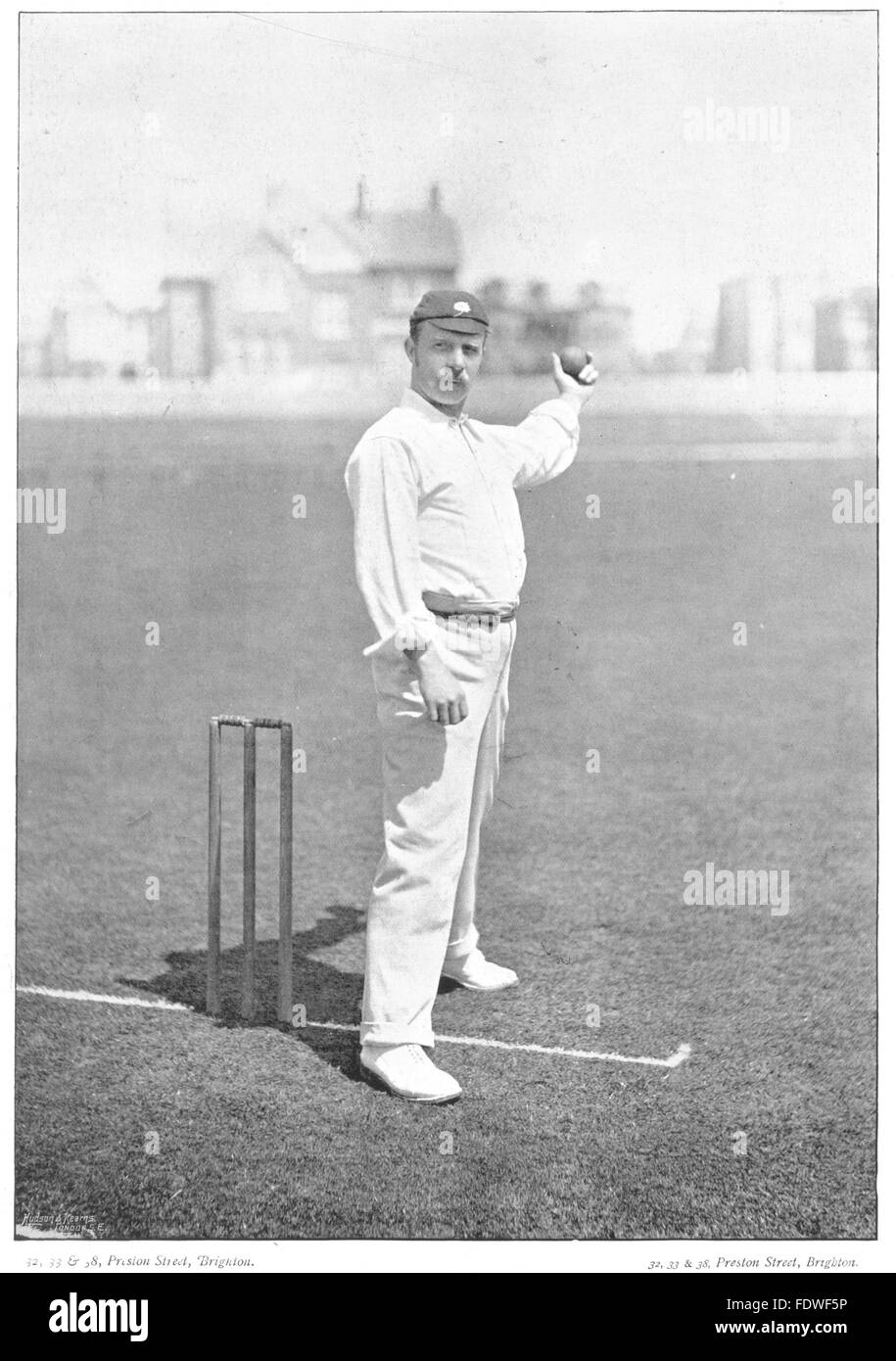 YORKSHIRE CRICKET: PEEL- Tourist to Australia A left- hand slow bowler, 1896 Stock Photo