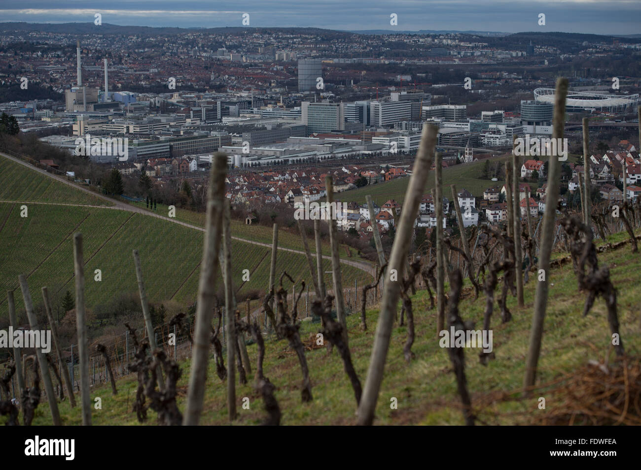 Part of the Untertuerkheim Mercedes-Benz factory and the Daimler ...