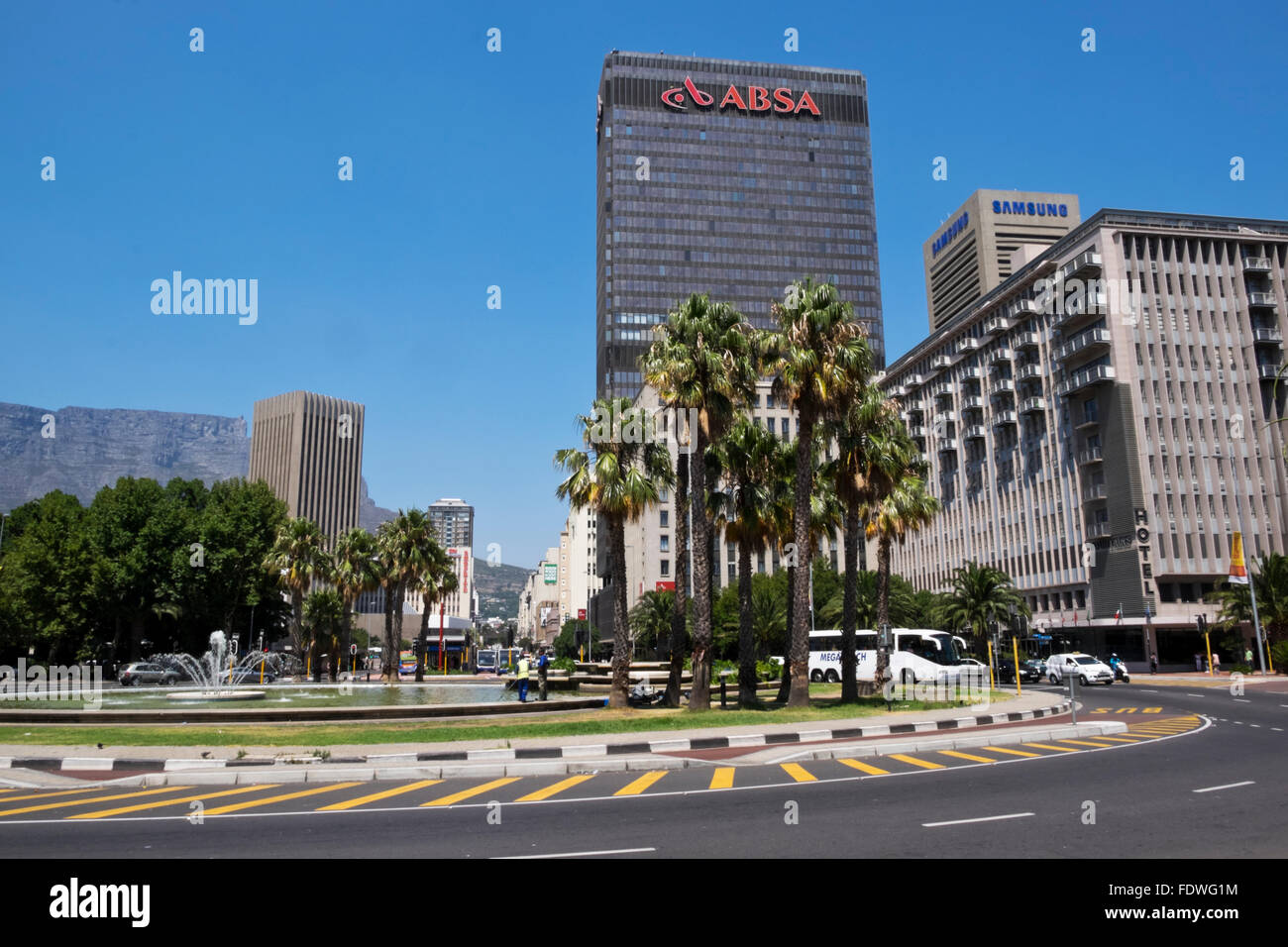The ABSA Bank office building in Cape Town CBD South Africa Stock Photo