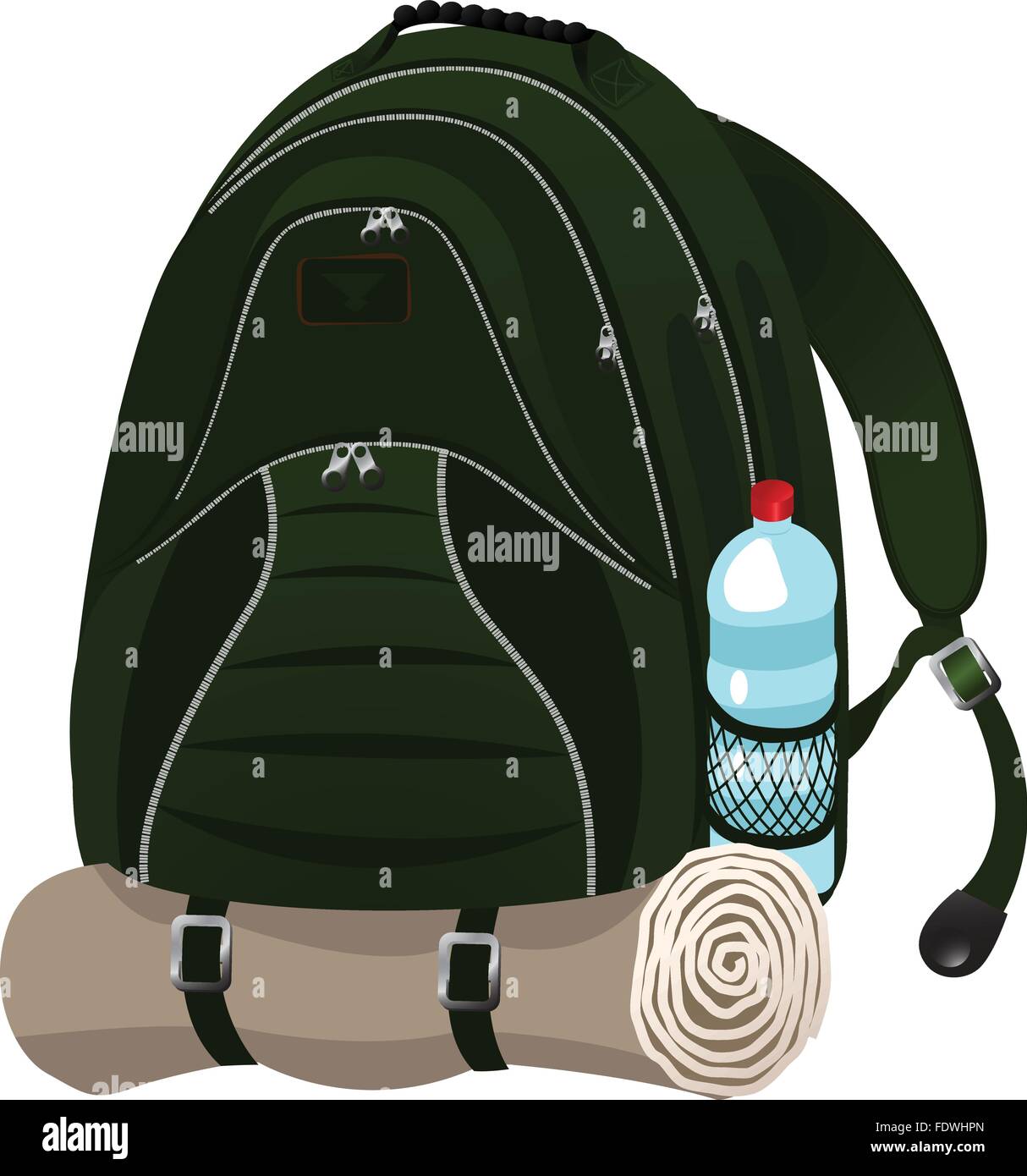 tourist backpack vector illustration Stock Vector