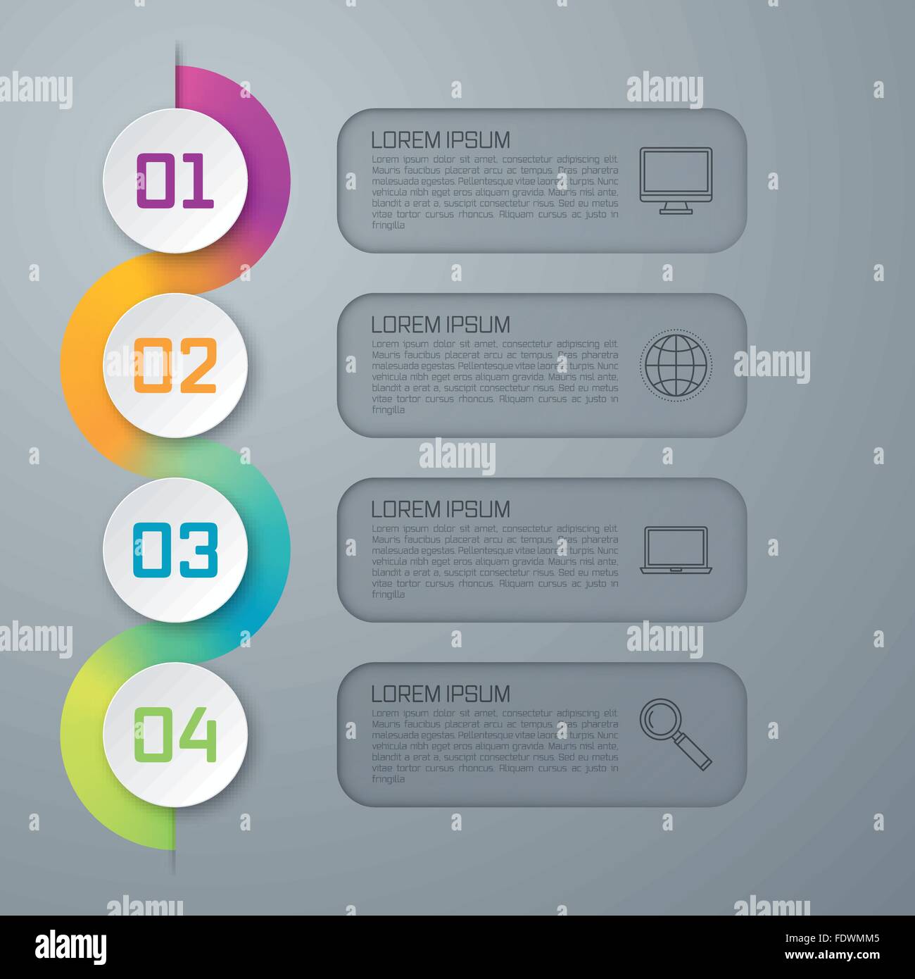 Modern infographics options template Stock Vector Image & Art - Alamy