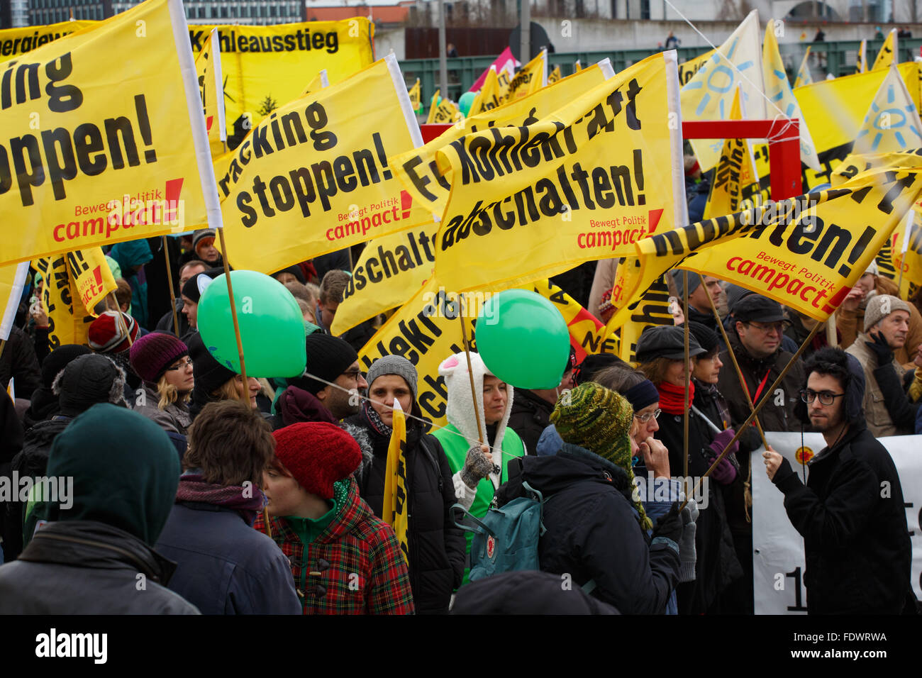 Berlin, Germany, Global Climate March in the government district Stock ...
