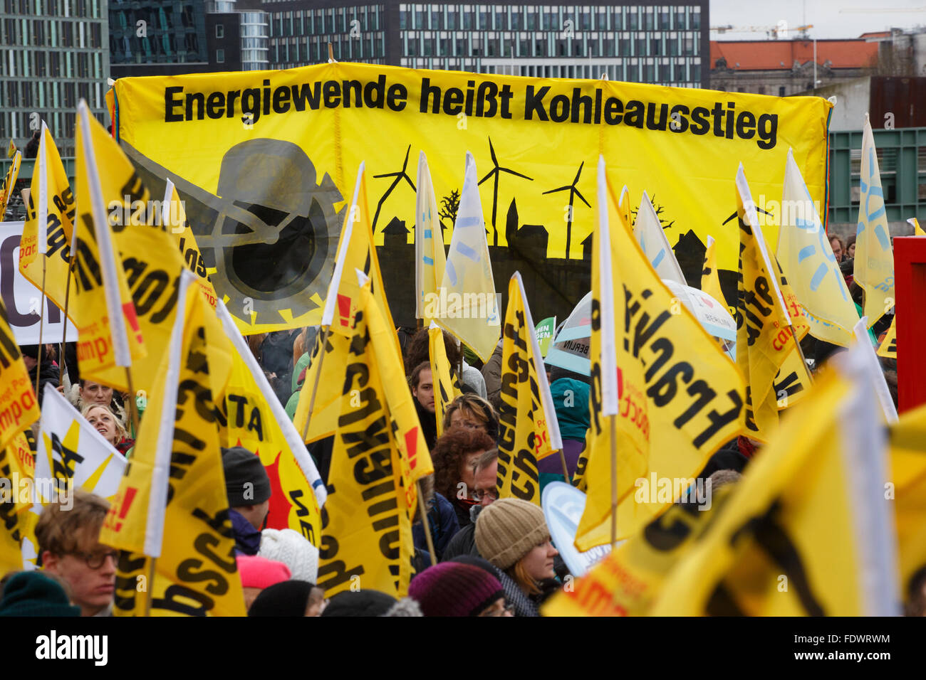Berlin, Germany, Global Climate March in the government district Stock ...