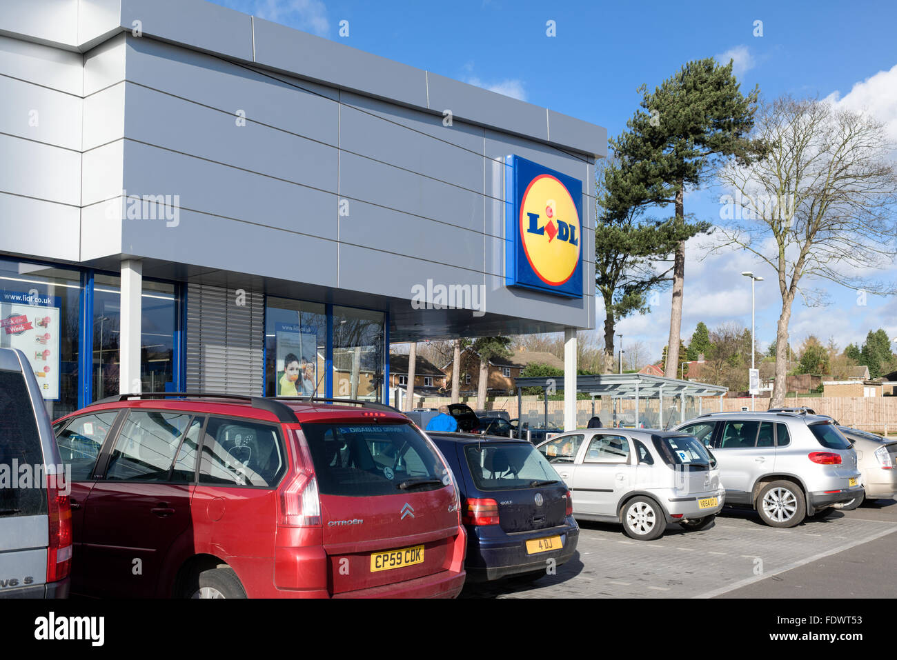 Lidl Supermarket Arnold,Nottingham,UK. Stock Photo