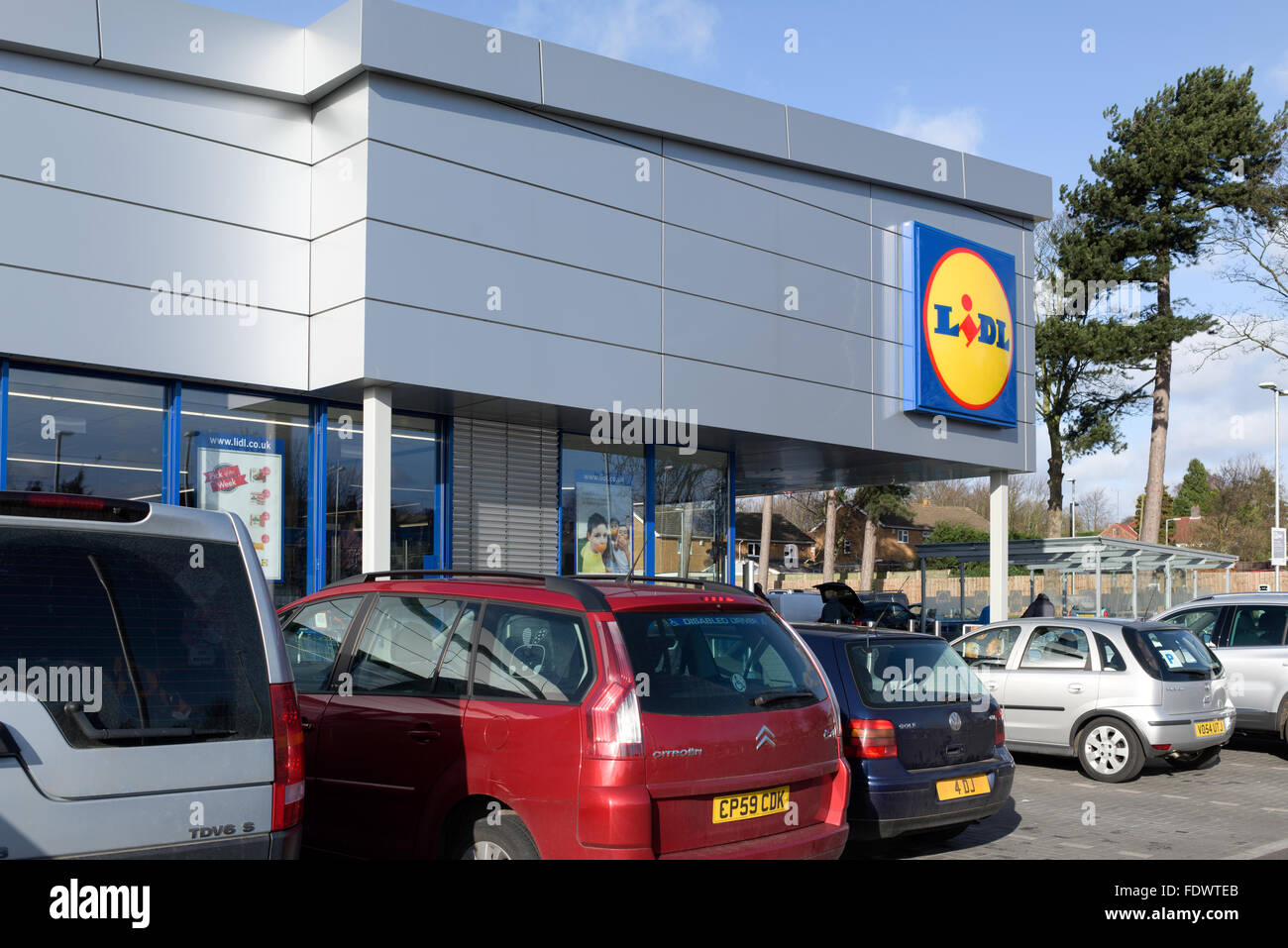 Lidl Supermarket Arnold,Nottingham,UK. Stock Photo