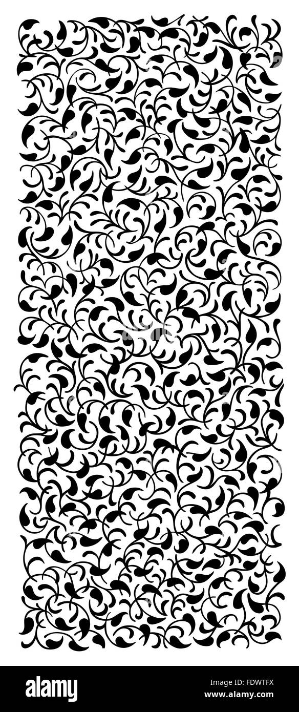 Floral pattern Black and White Stock Photos & Images - Alamy