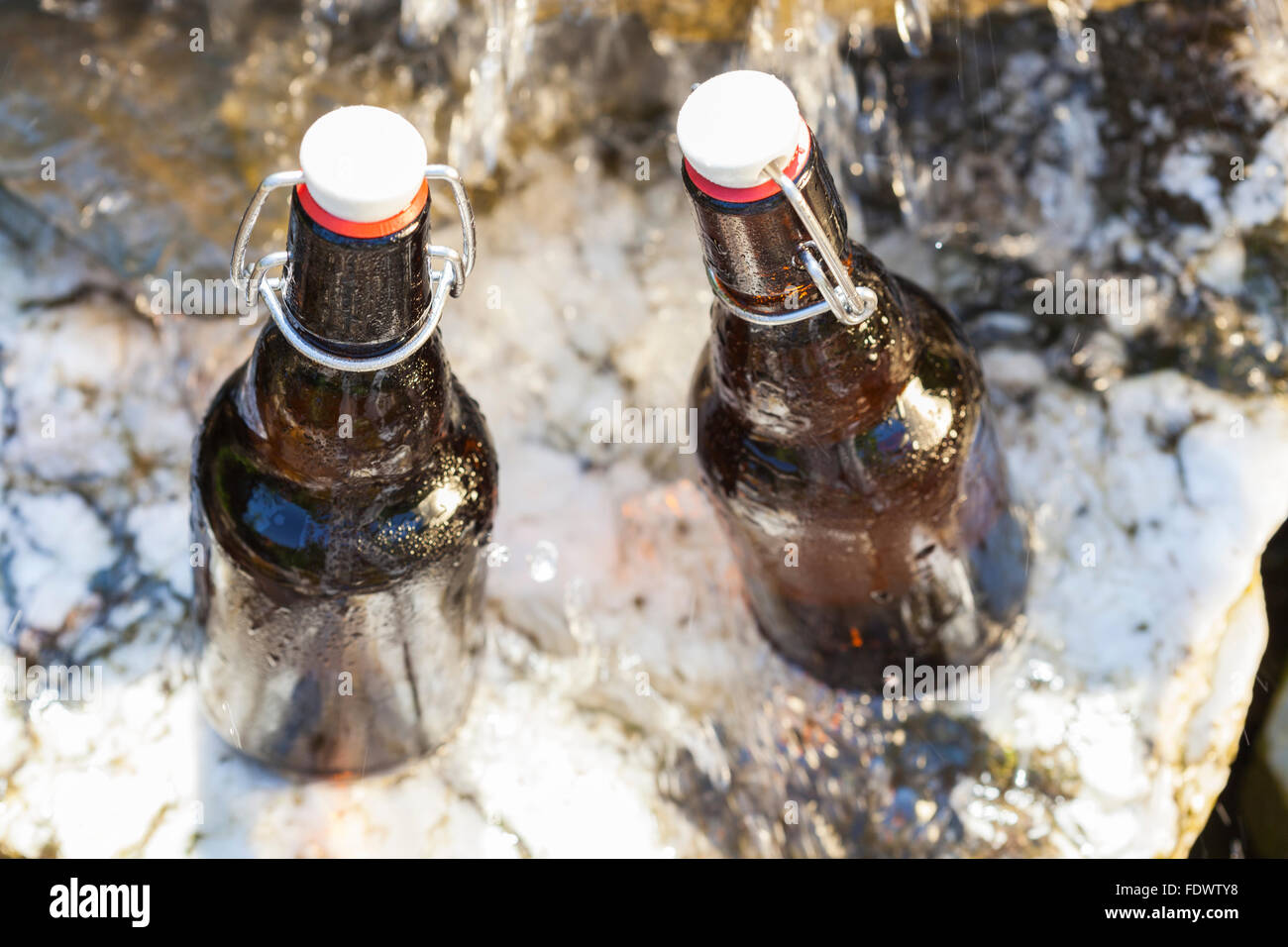 german chilled cold beer in garden Stock Photo - Alamy