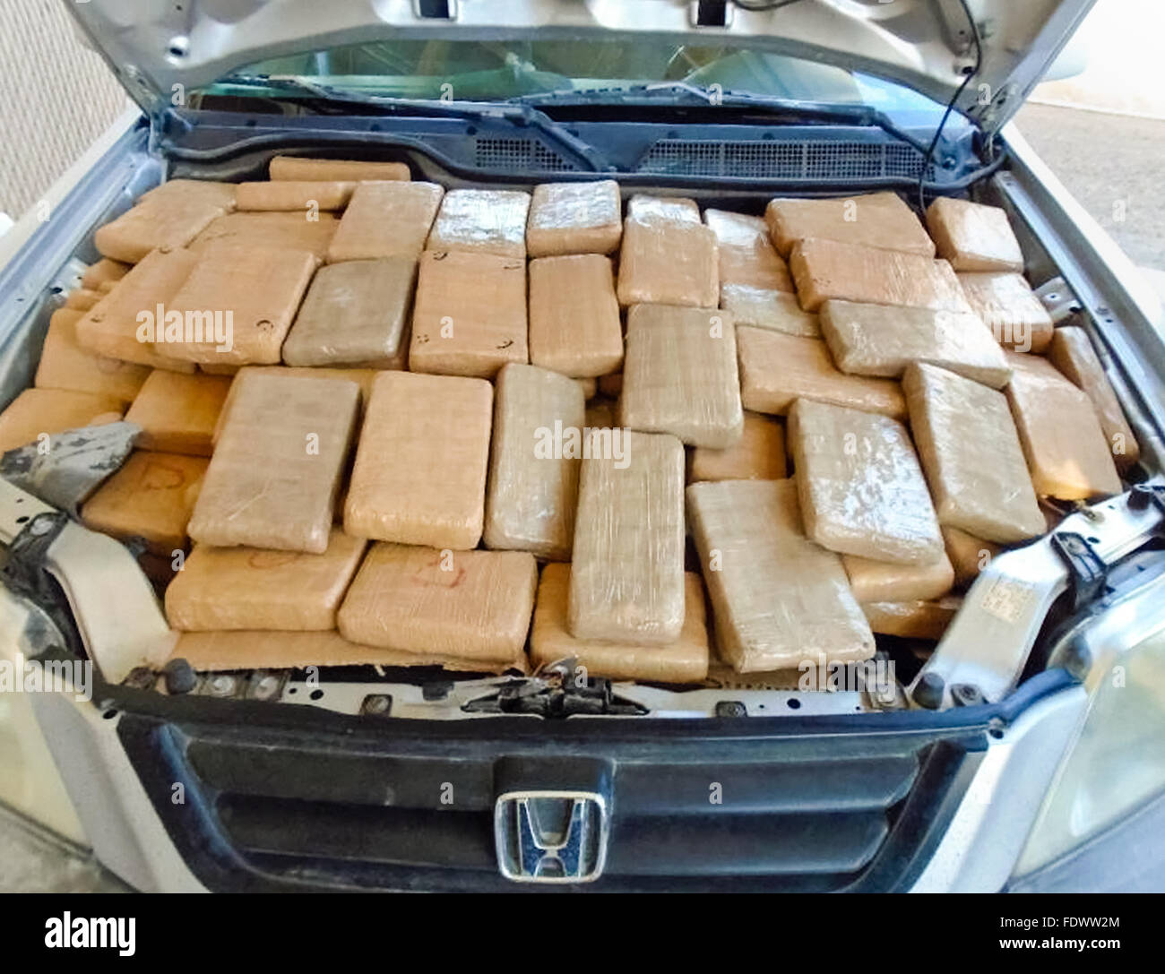 Marijuana smuggling Stock Photo