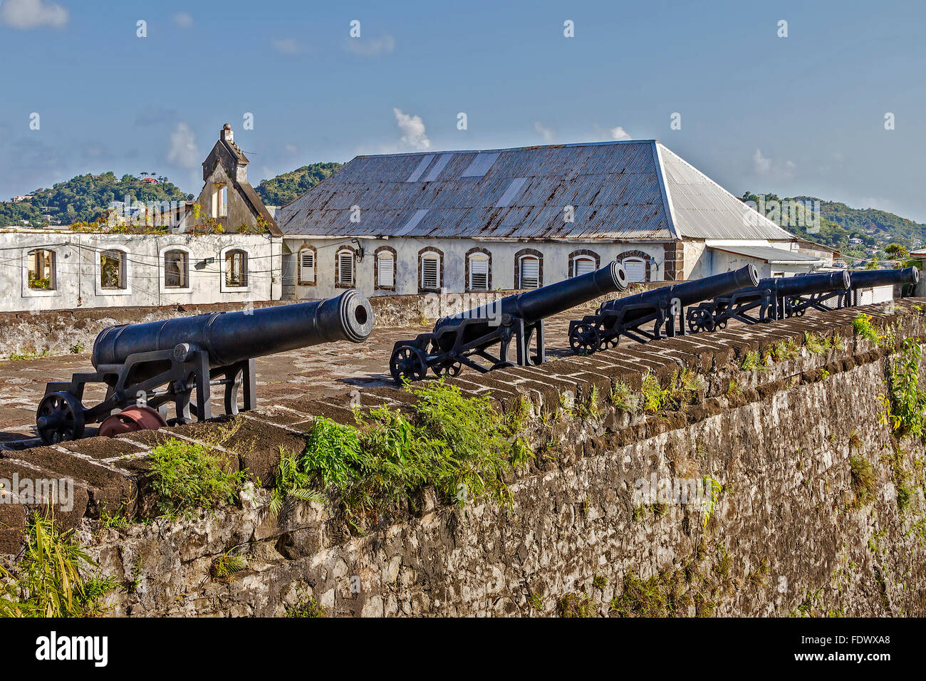 Cannon At Fort St. Grenada West Indies Stock Photo Alamy