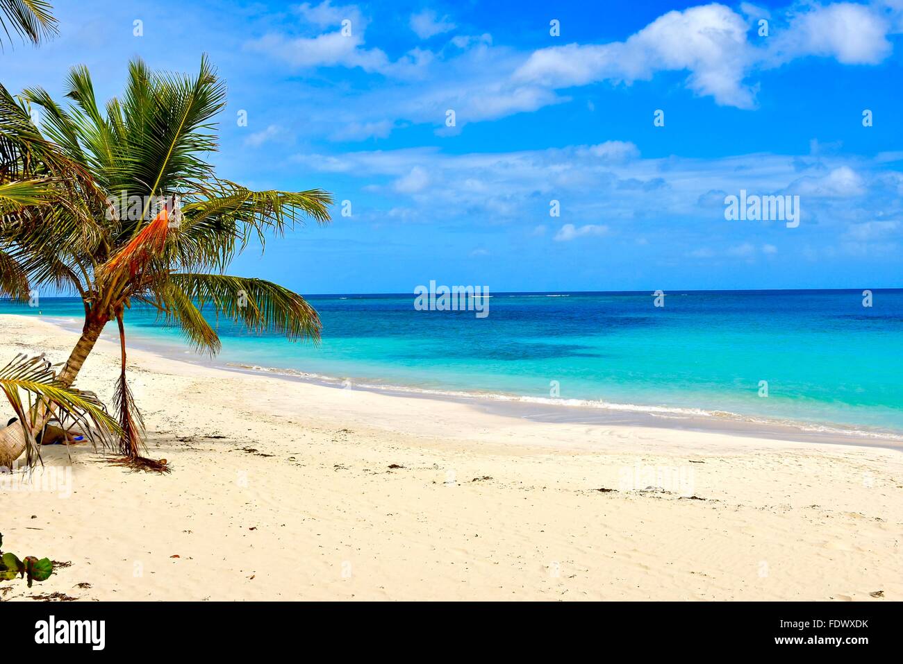 Flamenco beach on Culebra island, Puerto Rico Stock Photo
