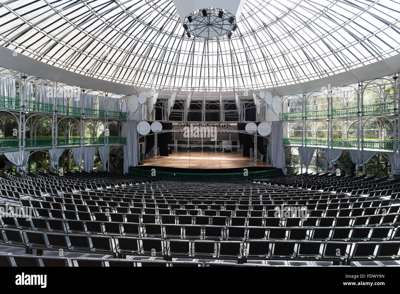 Wire Opera House in the city of Curitiba, the capital of the state of Paraná. Stock Photo