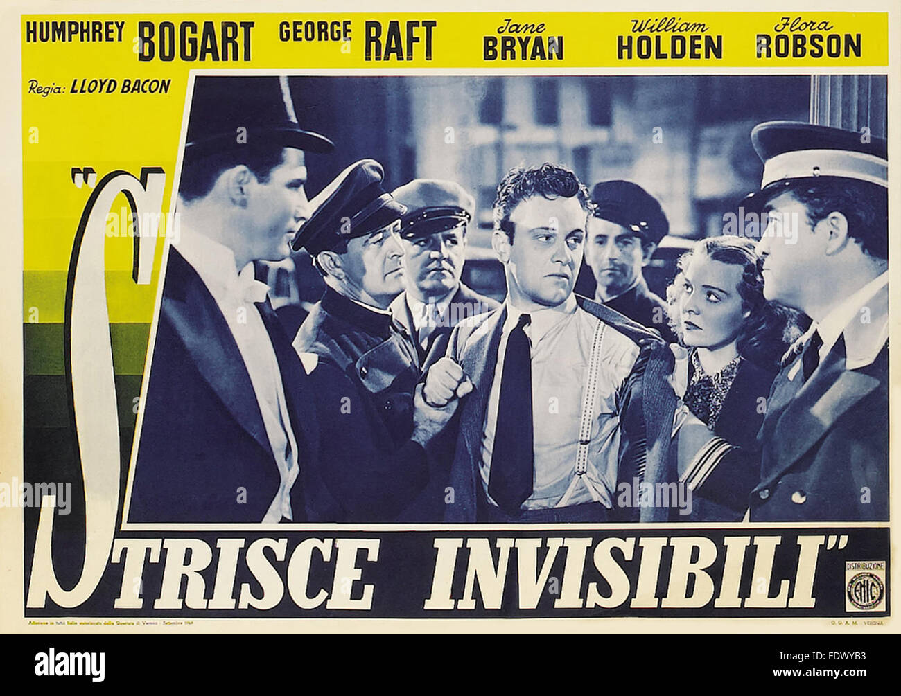 Invisible Stripes - Italian Movie Poster Stock Photo