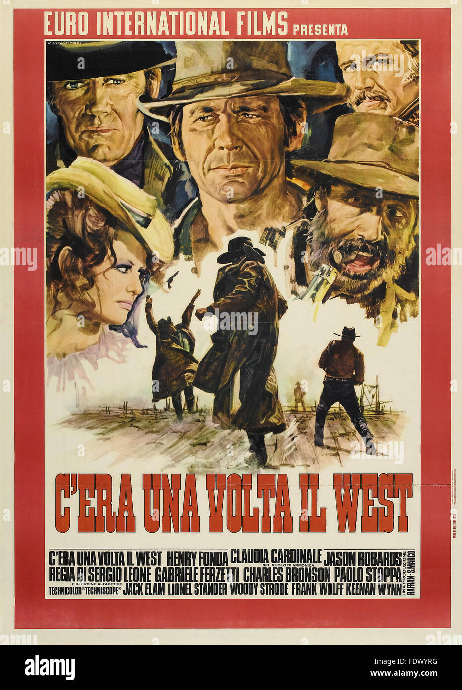 Once Upon a Time in the West - Italian Movie Poster Stock Photo - Alamy