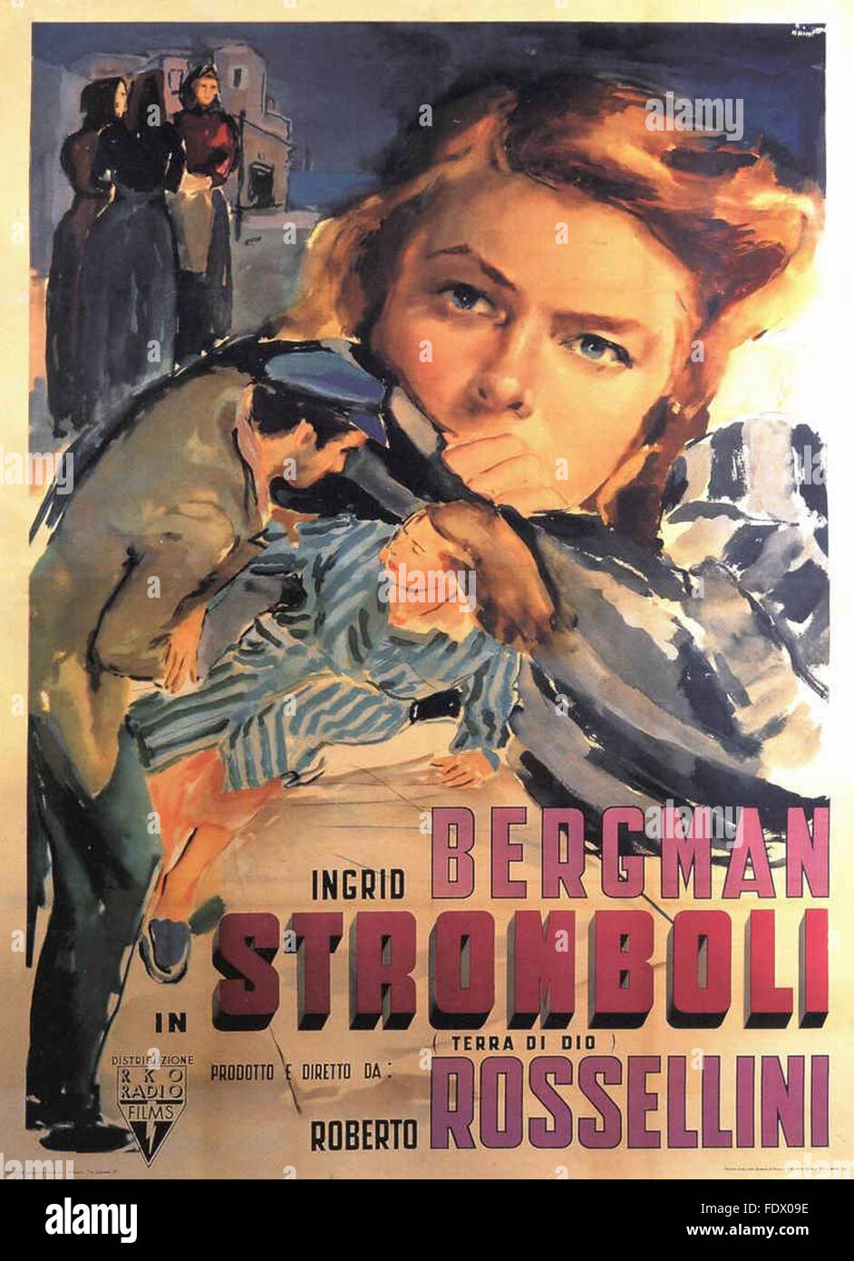 Stromboli Italian Movie Poster Stock Photo Alamy