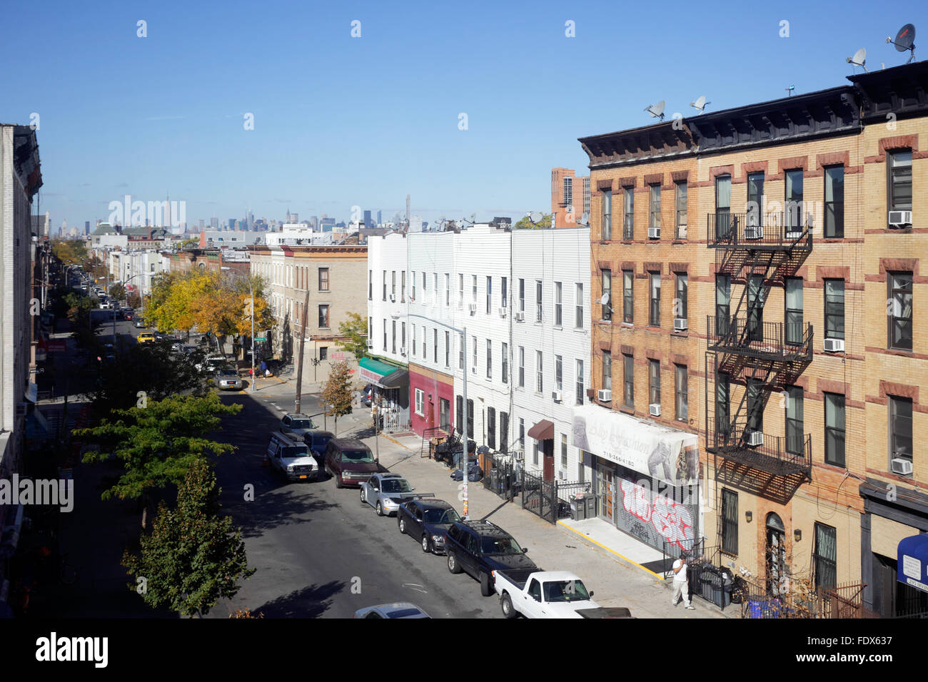 Residential Area New York City High Resolution Stock Photography and