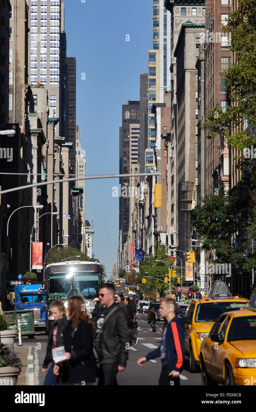 New York City, USA, the 5th Avenue in Manhattan Stock Photo - Alamy