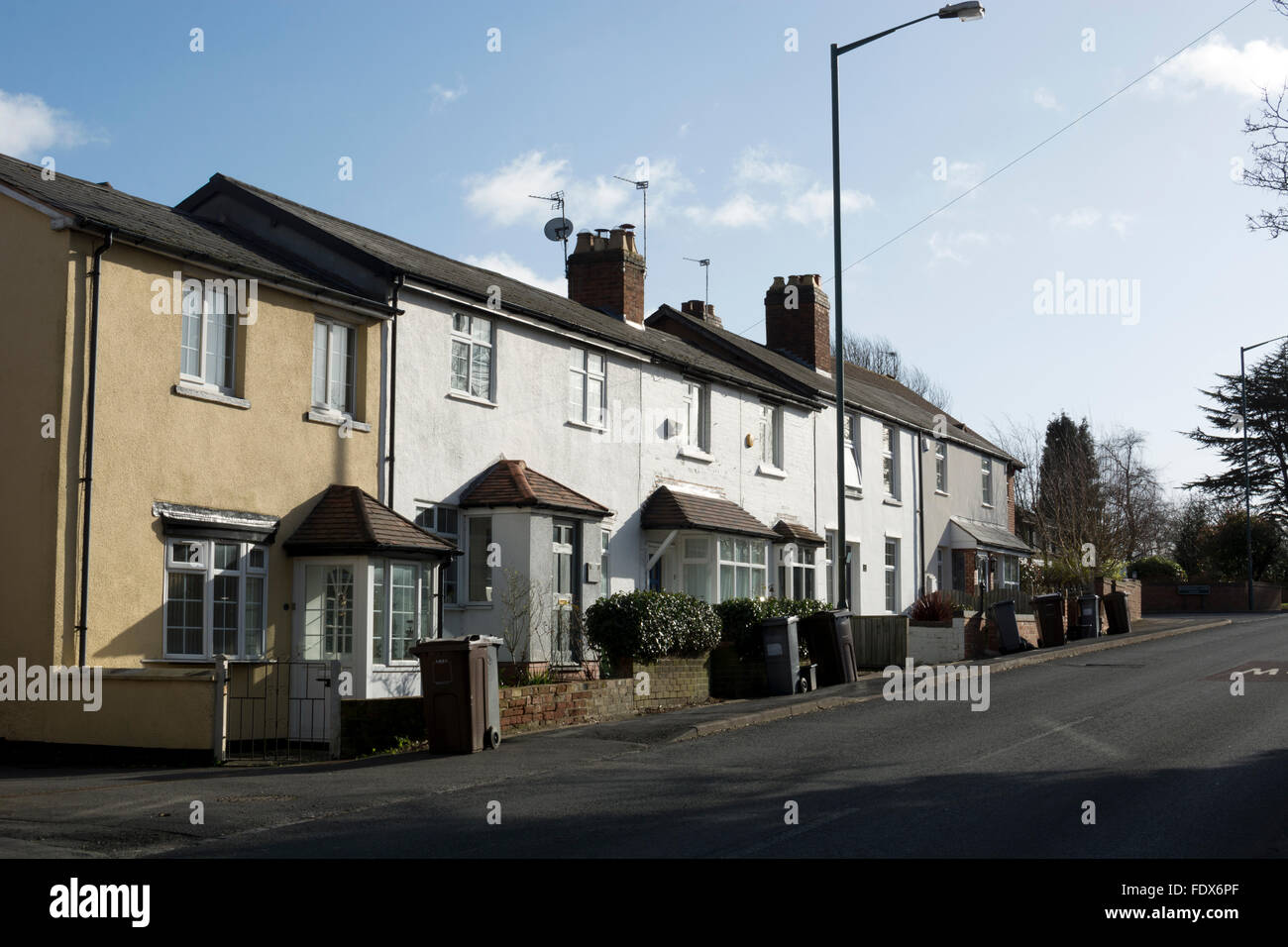 Houses in Chadwick End village, Warwickshire, England, UK Stock Photo