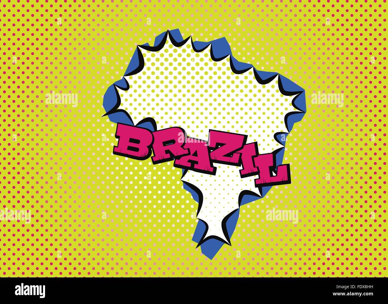Brazil map lettering Stock Vector Images - Alamy