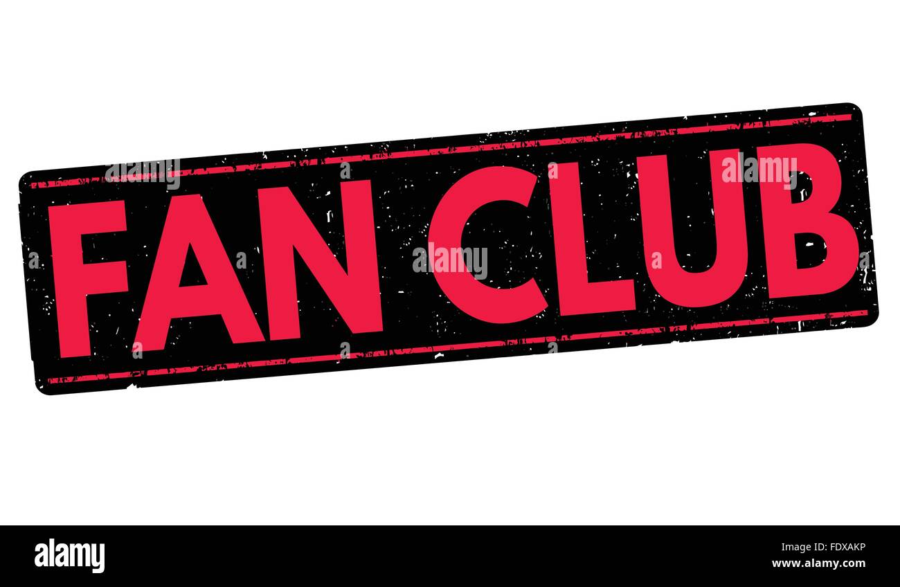 fan club stamp. fan club round vintage grunge sign. fan club Stock