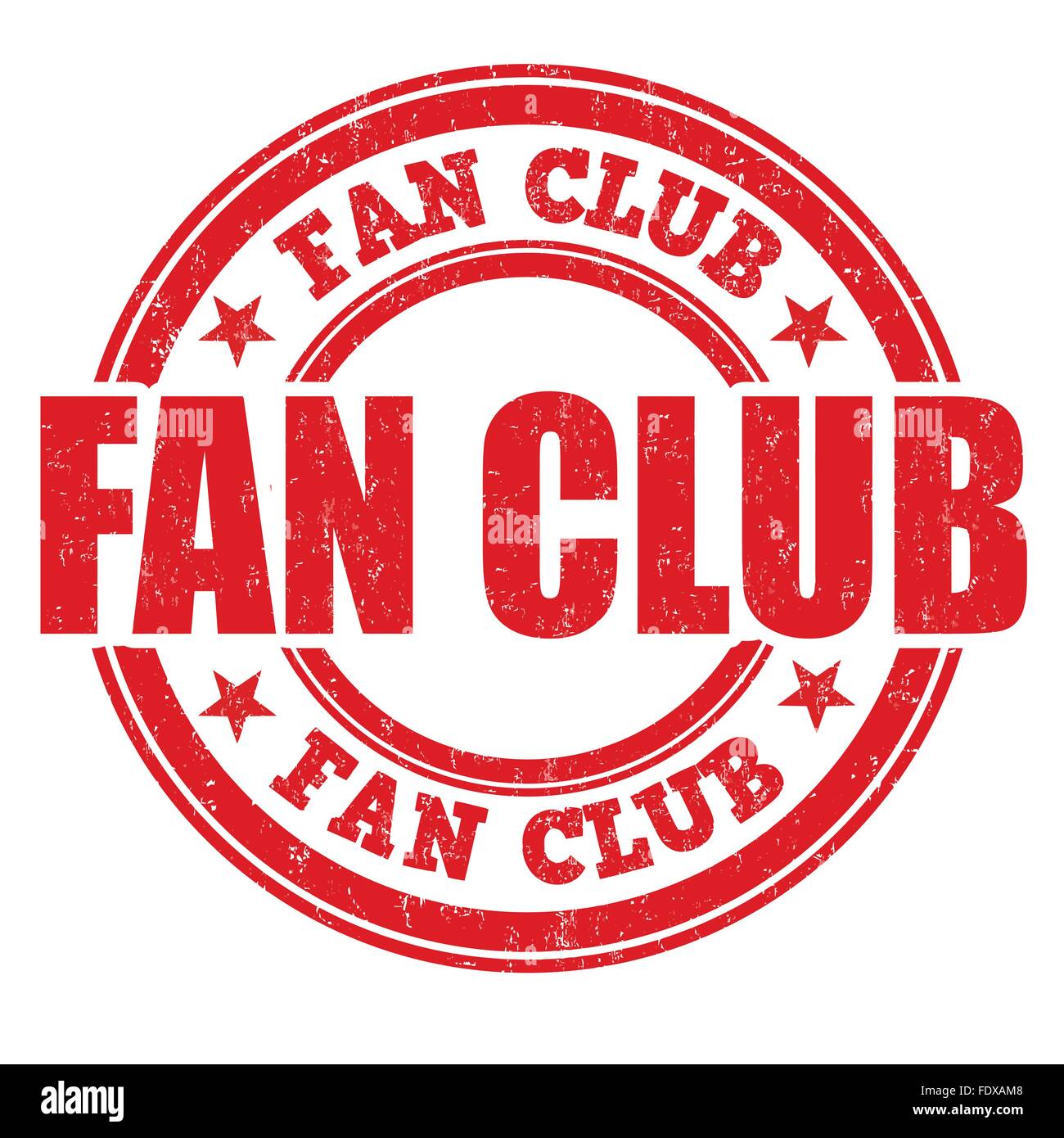 Fan Club Stamp Illustration Stock Illustration - Download Image