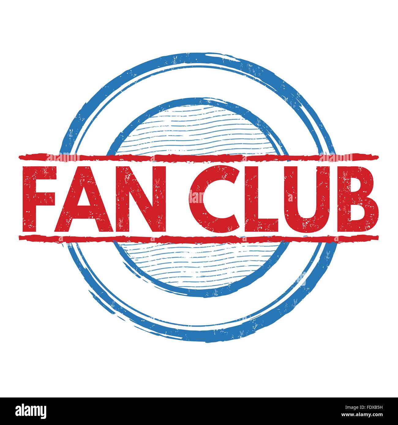 Fan Club Stamp Illustration Stock Illustration - Download Image