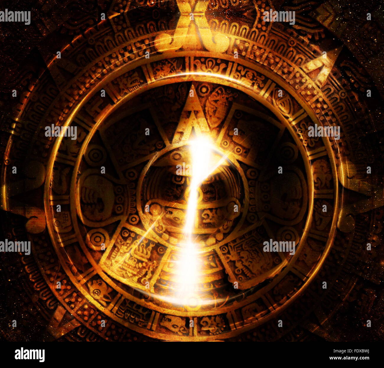 Ancient mayan calendar abstract color hi-res stock photography and ...