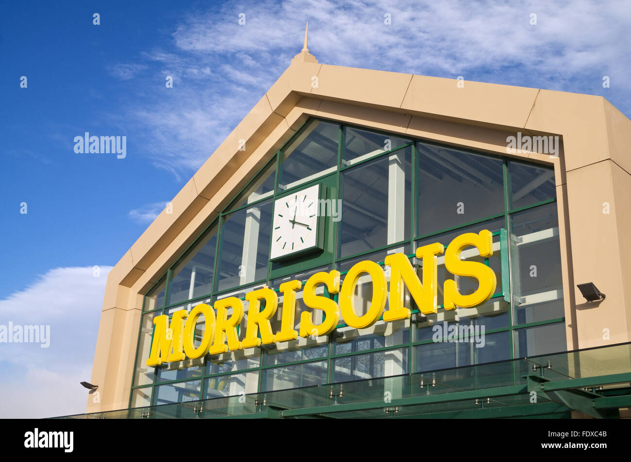 Morrisons supermarket Morpeth, Northumberland, England, UK Stock Photo