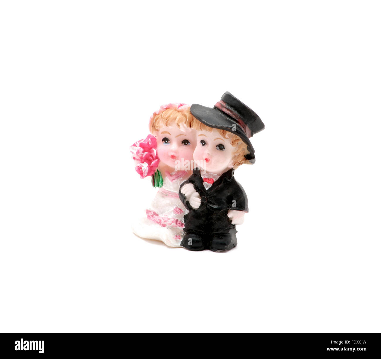 Sweet Western Embrace Bridal Couple Figurine - 6