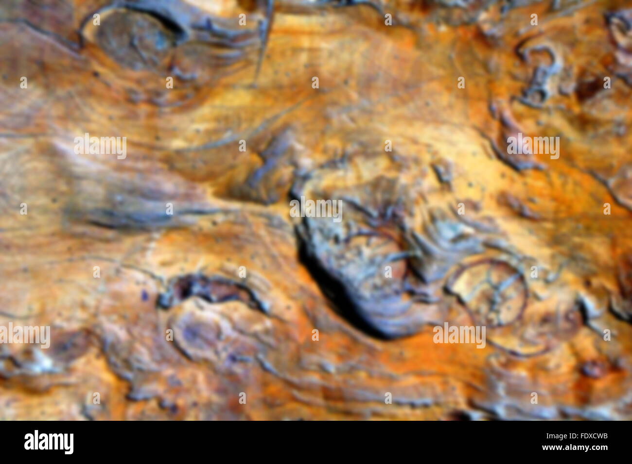 blurry background of a textured wood plank Stock Photo