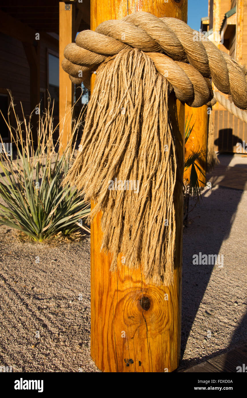 Ropes used as decoration Stock Photo